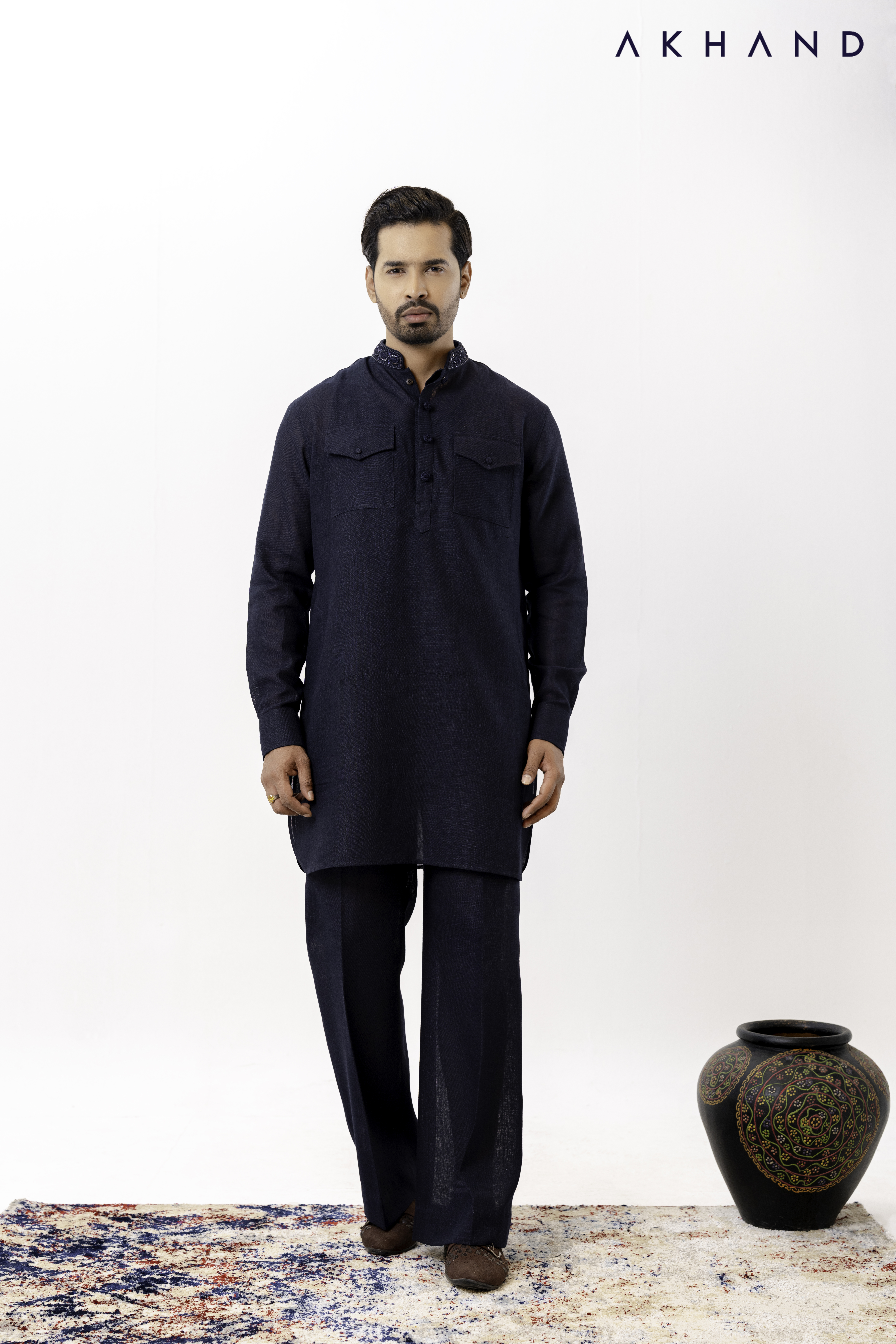 Order Details: Confirm your order by Paying 50% advance payment. N.B:  We will make it to your measurements and if you need any changes in the design, we also provide that facility. We offer proper customization services. Delivery: Delivery within 7 days from the date of order.